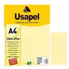 PAPEL VERGE 180G USAPEL C/50 FLS PALHA