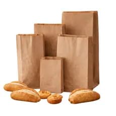500 UNI Saco Para Pães De Papel Kraft Mix P/ 250g, 500g, 1kg, 2kg, 3kg, 4kg , 5kg, 7,5 kg...