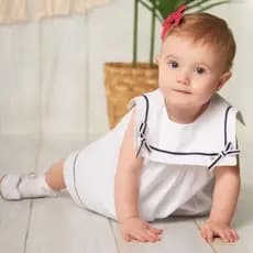 Conj. Vestido e Calcinha em Tricoline - Bambollina