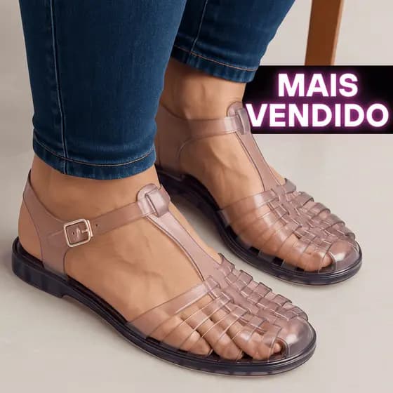 Sandália Aranha Feminina Fechada com Fivela Leve e Macia para Todas Ocasiões Possession
