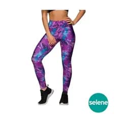 Calça Legging Feminina Estampada ou C/ Recorte Diversos Tamanhos Plus Size EG Fitness Academia Selene