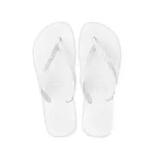 Sandalia Tyo Tyo Chinelo Branco Confortavel Estilo Casual Unissex Variados Tamanhos