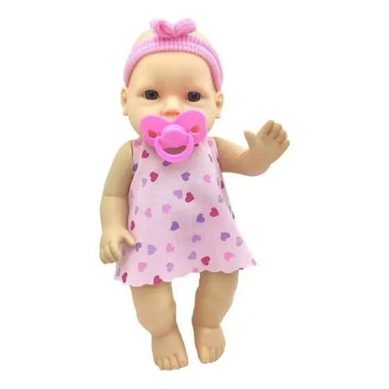 Boneca Bebe Tata Baby Com Chupeta 28cm 0636 - Divertoys