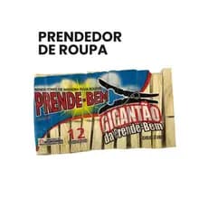 Pregador de Madeira Gigante 72 Unidades - Madeira de Reflorestamento