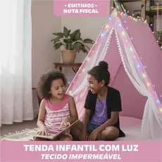 Tenda Infantil Castelo Aconchegante Tecido Impermeável Delicada Decoração Lúdica Leitura Brinquedo