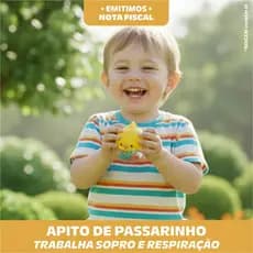Apito Efeito Sonoro Passarinho Brinquedo Divertido Criativo Estimula Percepção Som Natural Realista