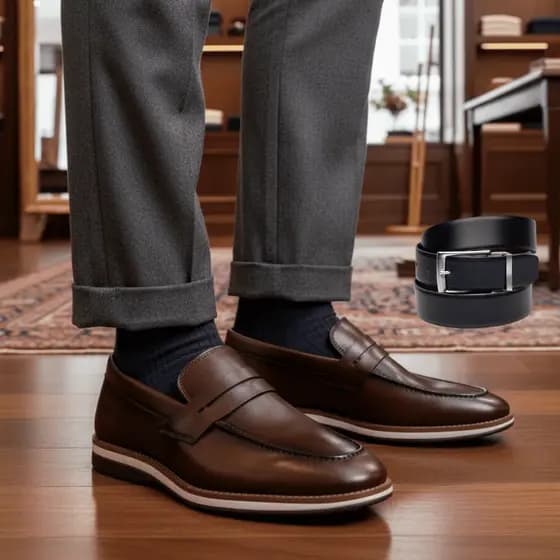 Sapato Social Cinto Oxford Milan Confortável Sapato Masculino Social Brogue Casamento Festa Igreja