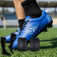Chuteira Campo Adulto Trava Resistente Caneleira Meião Conforto Treino Jogo Performance