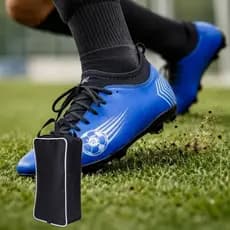 Chuteira Campo Adulto Meia Trava Grama + Porta Chuteira Resistente Conforto Performance Treino Jogo
