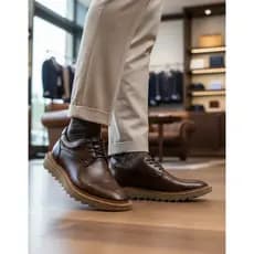 Sapato Social Oxford Luca Tratorado Confortável Masculino Social Brogue Festa Casamento Igreja