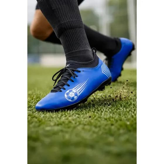 Chuteira Campo Botinha Trava Grama Adulto Resistente Futebol Performance Conforto Treino Jogo