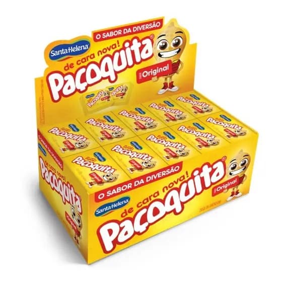 Paçoca Quadrada Paçoquita C/50un 1kg - Santa Helena