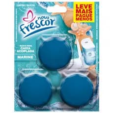 Bloco Para Caixa Acoplada 45g Novo Frescor Embalagem Econômica 3 Blocos/essência para vaso