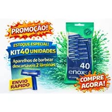 Barbeador ENOX Descartável 40 Un 2 Lâminas - Compre Agora Prestobarba Descartável Aqui
