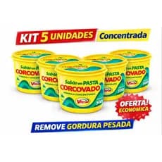 Sabão em Pasta Corcovado 500g Kit 5 Unidades Concentrado Rende Muito - Aproveite e Compre Agora Aqui