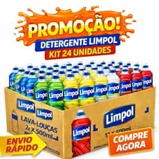 Detergente Liquido Limpol  Origianal 500ml Kit Com 6,12 ou 24 Unidades-Aproveite e Compre Agora Aqui