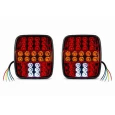 Par e Unidade Lanterna Traseira Led Universal Marmitao Marmita 12v 24v Carreta Caminhao