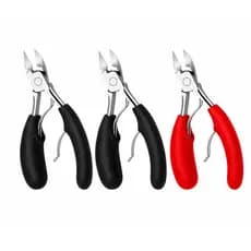 Kit 1 2 3 Alicate Grande Cortador de Unhas Aço