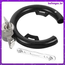 🏍️ 1Conjunto Cadeado Conveniente Para Bicicleta Uso Diário Em Aço Inox Preto