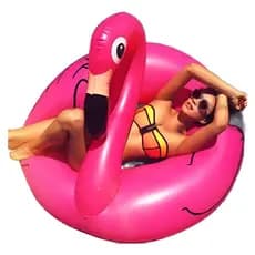 Boia Flamingo Gigante Grande Piscina Praia Inflável 120cm