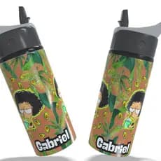 Garrafa de Água Squeeze   Irmão do Jorel Personalizada Game Alumínio Infantil Escolar