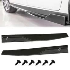 Jogo Saia Lateral Splitter Side Winglet Universal TG Poli Black piano