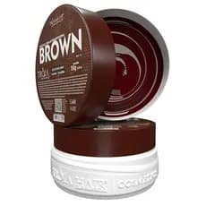 Máscara Capilar Pigmentadora Troia Colors Brown 150g Cor fantasia - Troia Hair