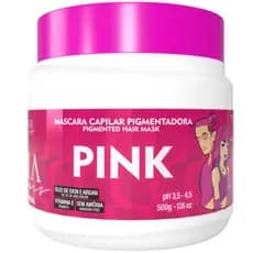 Máscara Capilar Pigmentadora Troia Colors Pink 500g Cor fantasia - Troia Hair