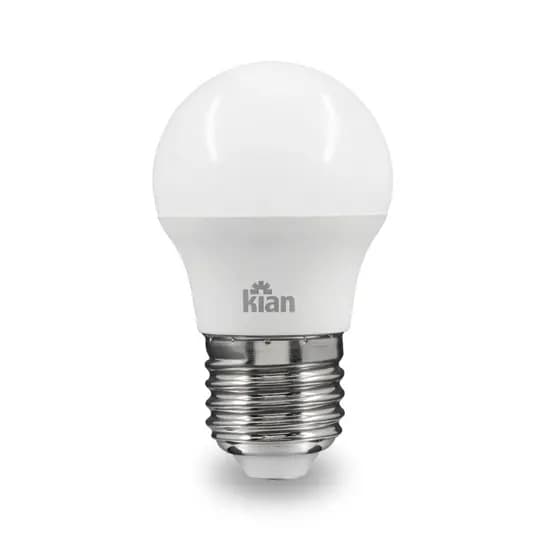 Lampada Simples Led Bolinha Branco Quente 4,8w 3000k Bivolt Kian