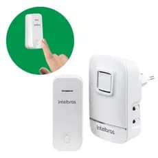 Campainha Sem Fio Cik 200 Intelbras Sem Bateria Branca Externa Bivolt