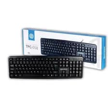 Teclado Com Fio USB Preto Básico Standard Hoopson TPC-058