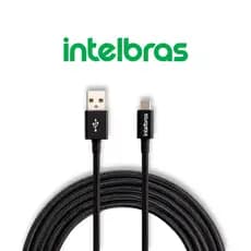 Cabo USB Micro USB 1,5m Nylon Preto Intelbras EUAB 15NP Smartphones Computadores Dispositivos Versátil Durável