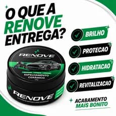 Cera Carnaúba Renove 120g – Brilho Espelhado Cerâmico que Transforma sua Pintura