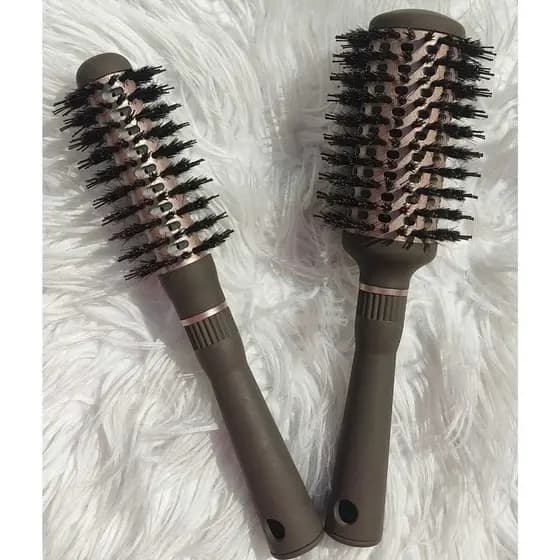 Kit 2 Escova Profissional Vazada Térmica Anne Cerdas Mistas Javali Nylon