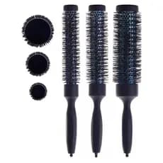 Kit C/ 3 Escova Longa Escova Térmica Escova de Madeira Vazada Profissional Cabelereiro Escova Cabelo