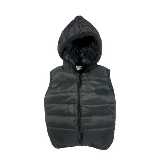 Colete Puffer Inverno Infantil Juvenil Jaqueta Com Capuz Quentinho Tactel Meninos Meninas Microfibra