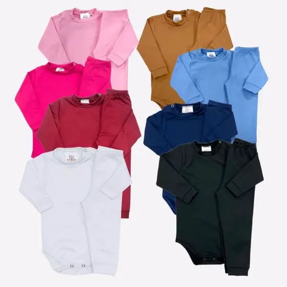 Conjunto Térmico Comfort Peluciado Bebê Quentinho Inverno