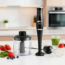 Mixer Turbo Chef 3 Em 1 250w Misturador Triturador E Fuet Sem Fio Portátil Mx4000 Oz