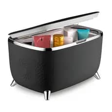 Mini Geladeira Preta Skincare Fridge 6l Portátil Multifuncional Bivolt Multi Care