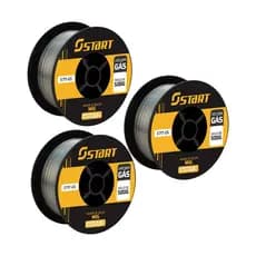 Kit 3 Arames de Solda MIG 0,8mm Tubular sem uso de gás 0.5KG Start