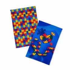 Kit  6 Toalhinhas de Mão Rosto Autismo Lancheira Escolar Infantil 30x50cm Macia Alta Absorção