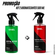 Aromatizante Kit Dois Produtos Cheirinho Para Carro Casa Ambiente GNEL Stileto Tutti