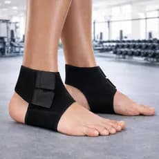 Tornozeleira Alta Compressão Ajustável Neoprene Alivio Dor Ortopédica Esporte Proteção Recuperação