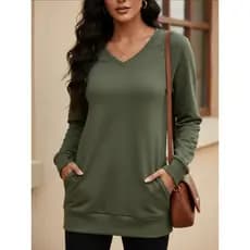 Blusa Feminina Moletom com Bolsos Sallada Mista