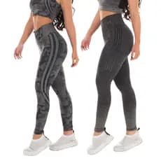 kIT 2 Calças Leggings Zero Transparência Orion