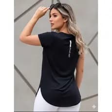 Blusa Academia Feminina Life Style Preto