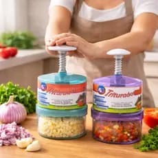Processador Picador Triturador de Alho Cebola Vegetais Alimentos