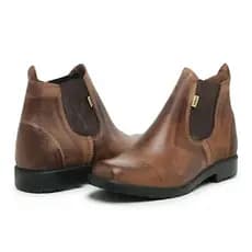 Bota Botina F1000 Para Trabalho. Couro Legítimo Sola de Pneu Super Resistente