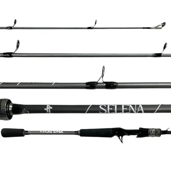 Vara Pesca Selena Carretilha ou Molinete 7-14lbs Carbono Albatroz 2 Partes