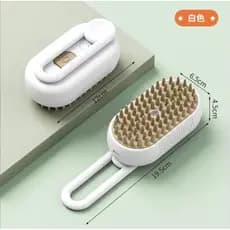 Escova Elétrica a Vapor Para Cachorros e Gatos 3 em 1 (Desembaraça, Remove Pelos Soltos e Massageia)